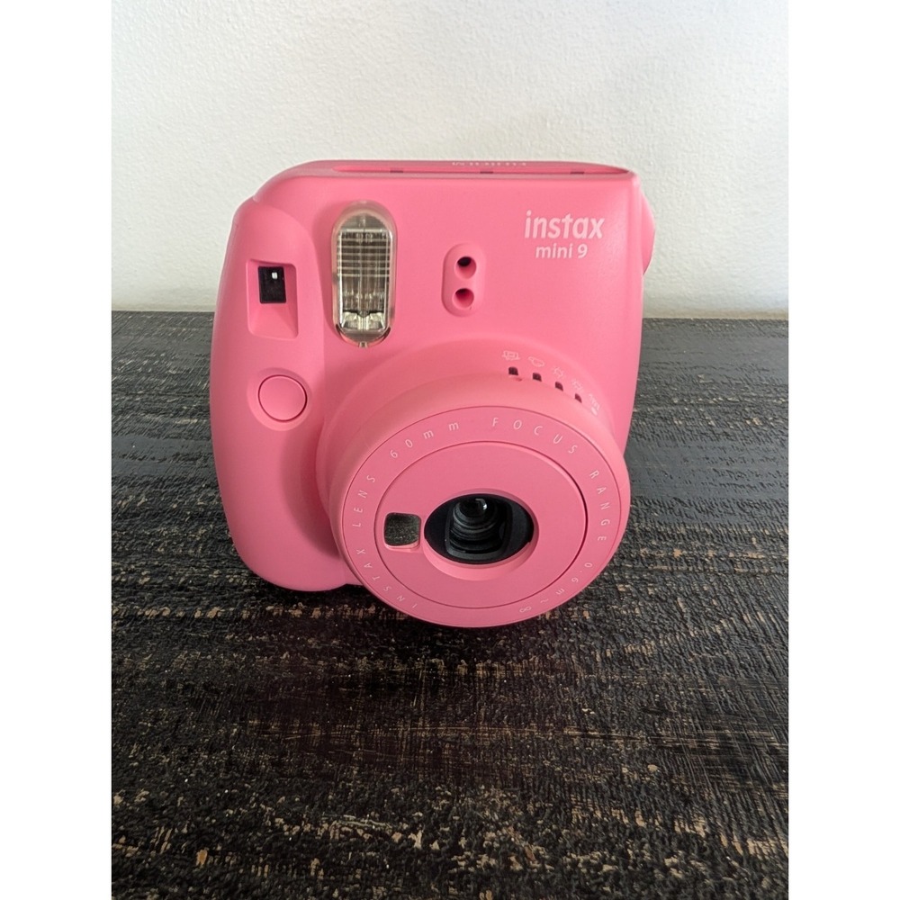 Fujifilm Instax Mini 9 Instant Camera Pink w/Case – Tested & Clean – Works Great - Picture 9 of 10